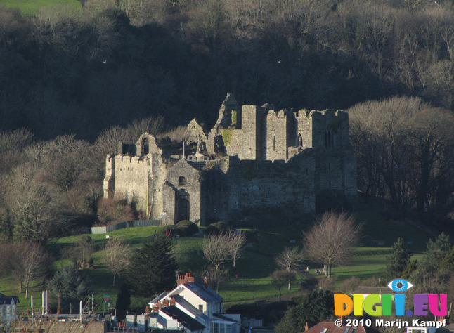 SX11935 Oystermouth Castle from Mumbles Hill